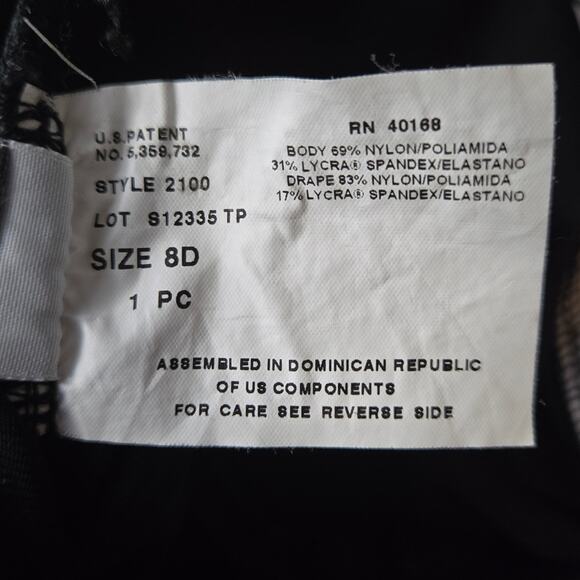 Miraclesuit Kara One Piece Colorblock Black Size 8D - Picture 4 of 5